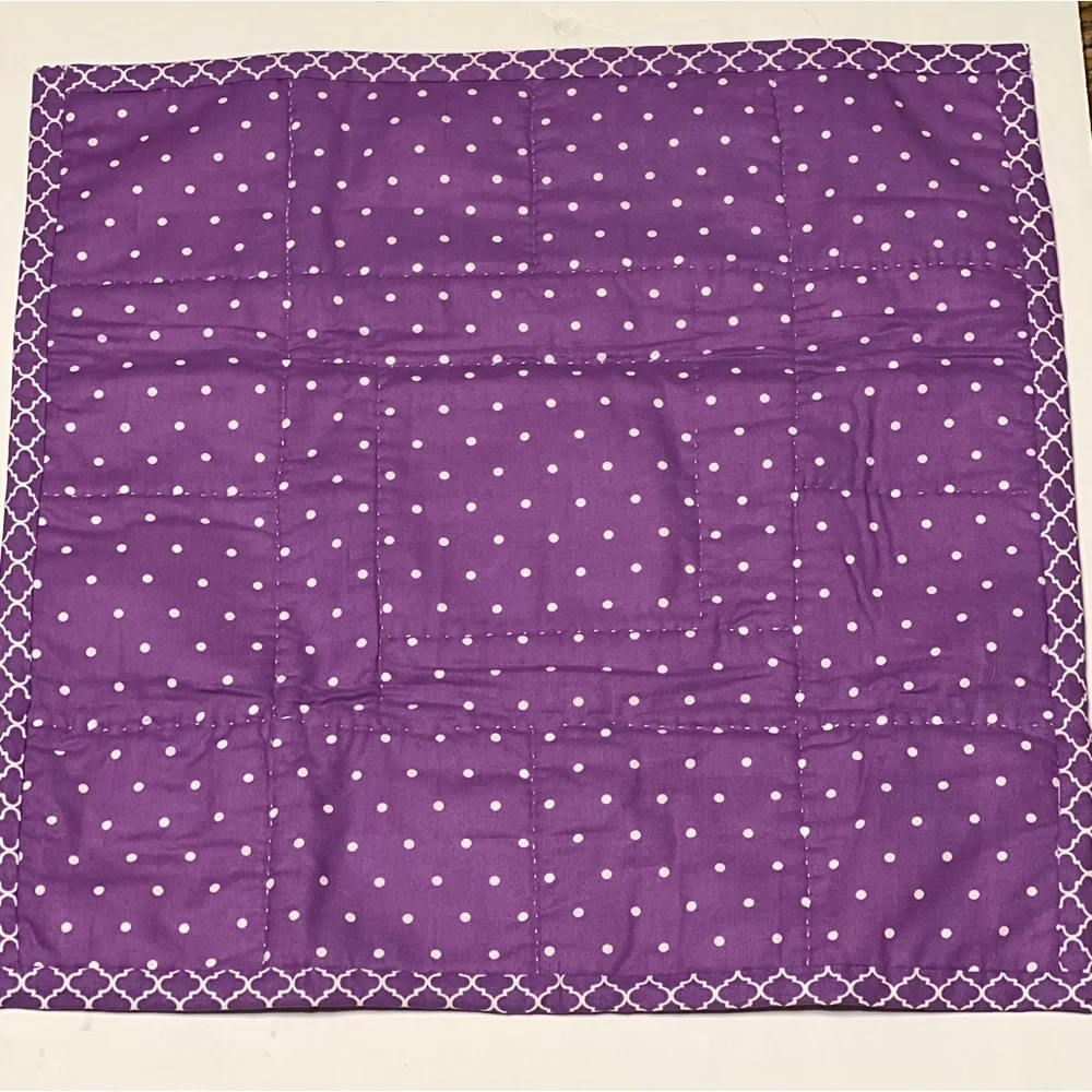 Vintage Homemade Baby Quilt Purple